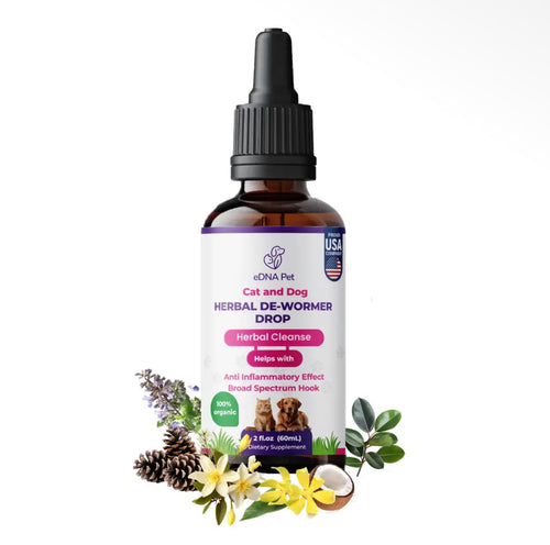 Edna Pet Dewormer Extract Drops for Dogs & Cats, 2 fl oz